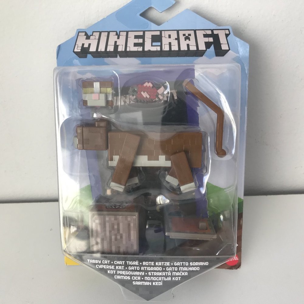 Minecraft Comic Maker Tabby Cat Action Figure Toy